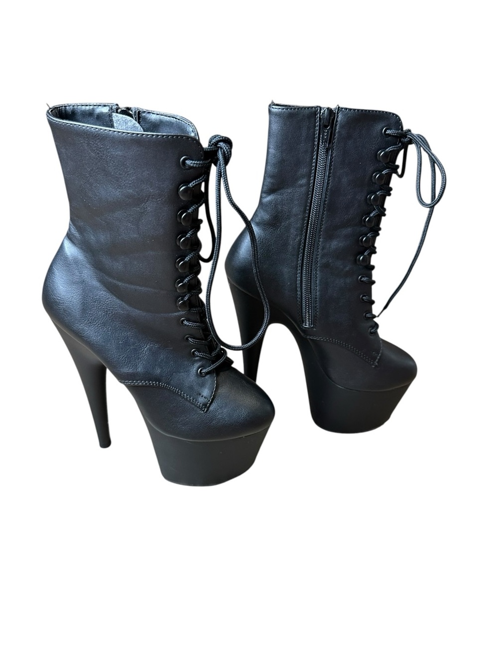 PLEASER Adore-1020 Lace Up Platform boots